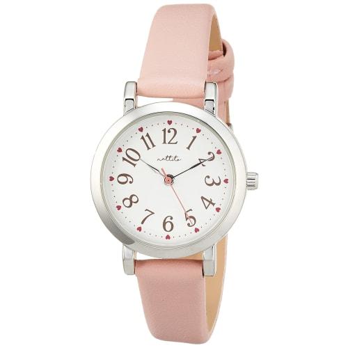 Fieldwork Lovely Analog Watch with Silver Leather Strap, GY044-2, Women's, Pink