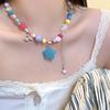 2024 Niche Design Dopamine Color Pearl Choker for Women - Summer Clavicle Chain