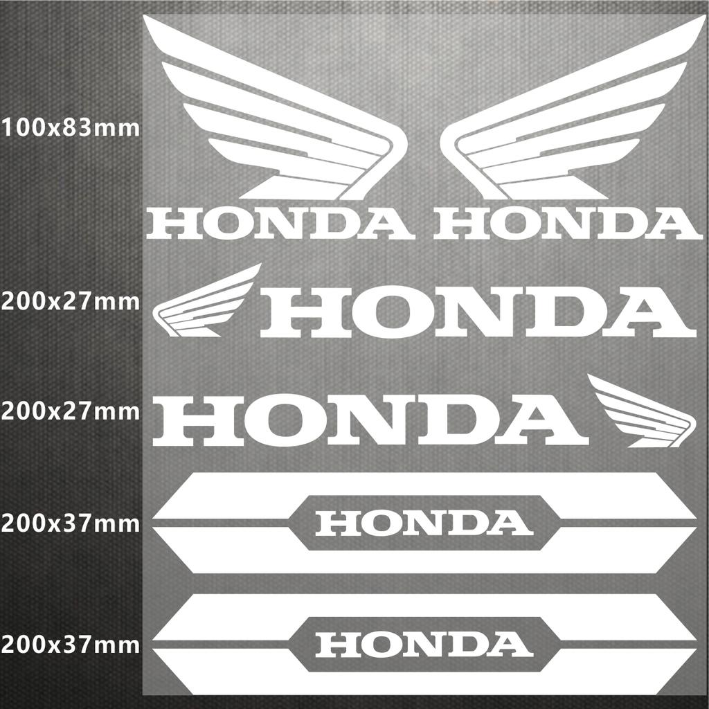 Vinyl Honda Sticker Logo Motorcycle Hemet Decal Waterproof Reflective