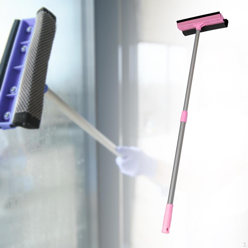 Function Window Cleaner with Telescopic Handle for Glass And Tiles