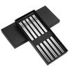 Ru Han 304 Stainless Steel Non-slip Chopsticks Set
