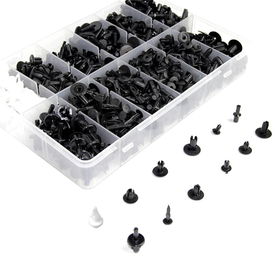 Universal 700PCS All Cars Mixed Auto Fastener Clip Plastic Box-packed Car Door Bumper Fender Liner Sealing Strip Fixed Clips With 6PCS Car Repair Tool