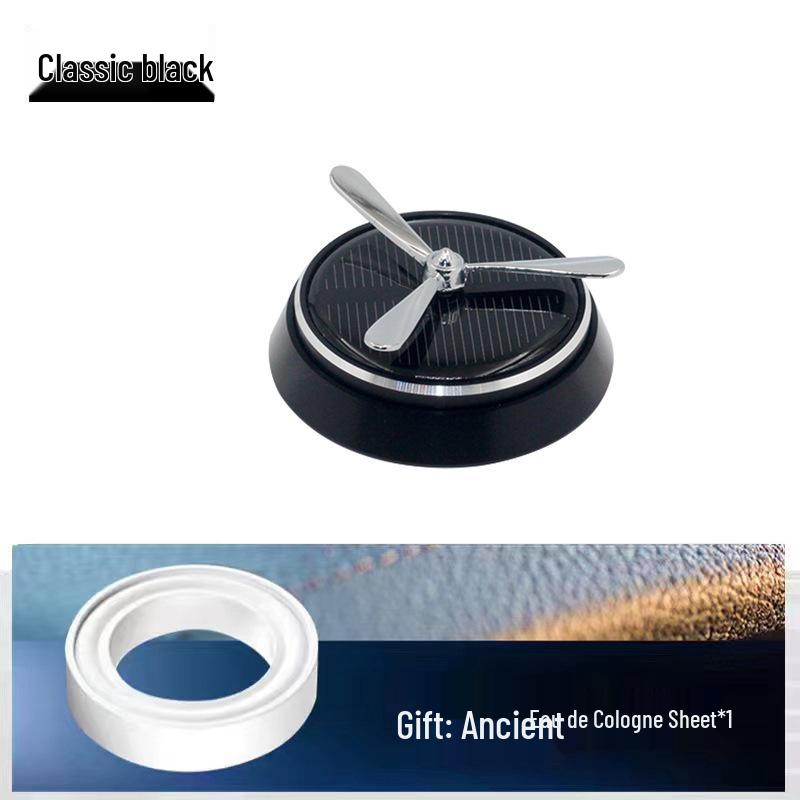 Intelligent Rotating Solar Car Aroma Ornamen: Long-lasting Deodorizing Alloy