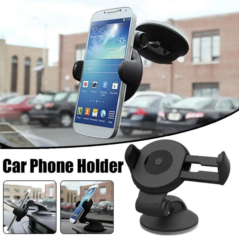 Suction cup stand, car mobile phone stand, 360-degree universal smart phone clip stand, GPS installation support for iPhone