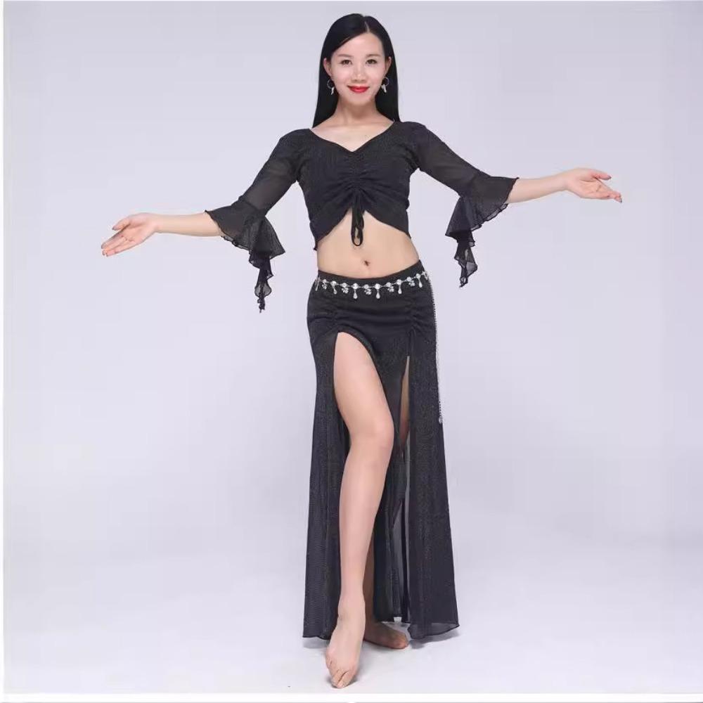 New Belly Dance Top Set Oriental Performance Outfit Slimming Women Dance Costume