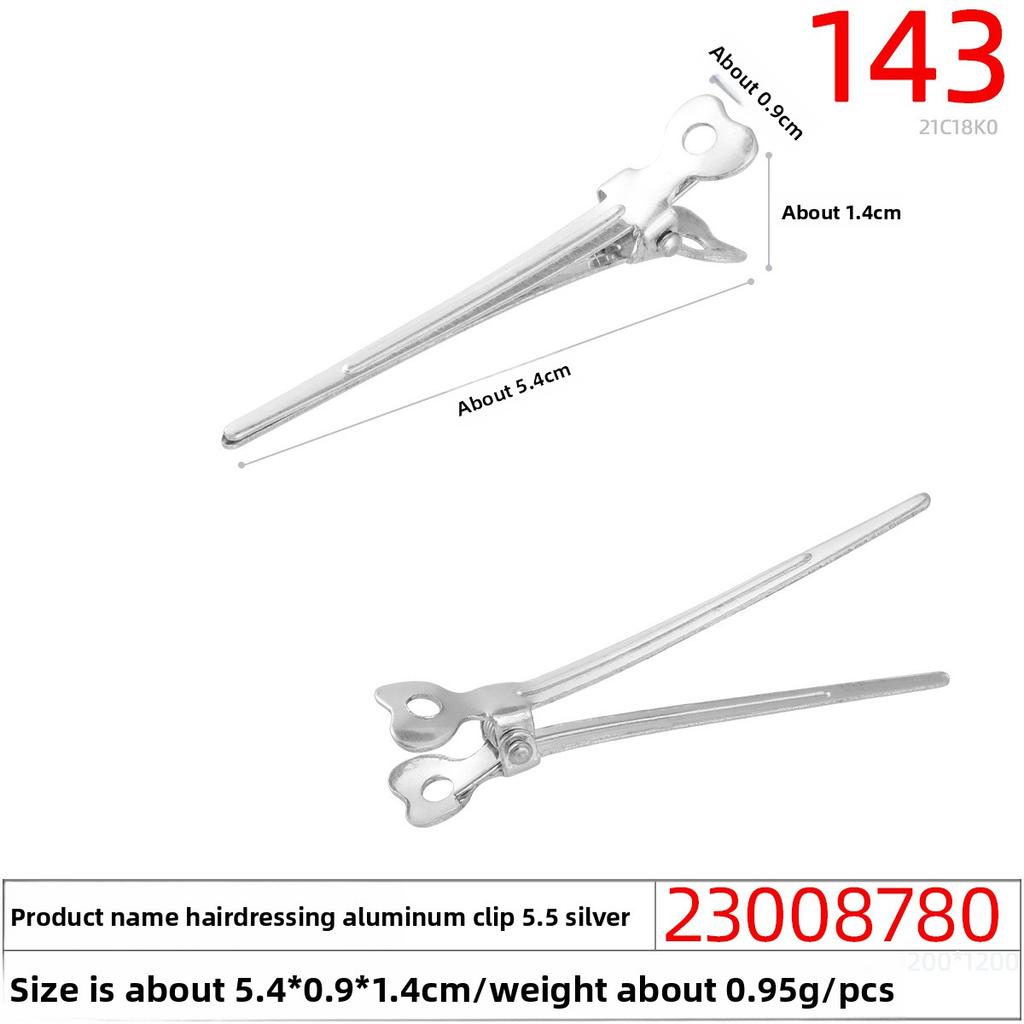 Hair Clips Photo Studio Makeup Artist Styling and Hairdressing Duckbeak Clips Positioning and Zoning Aluminum Hair Clips