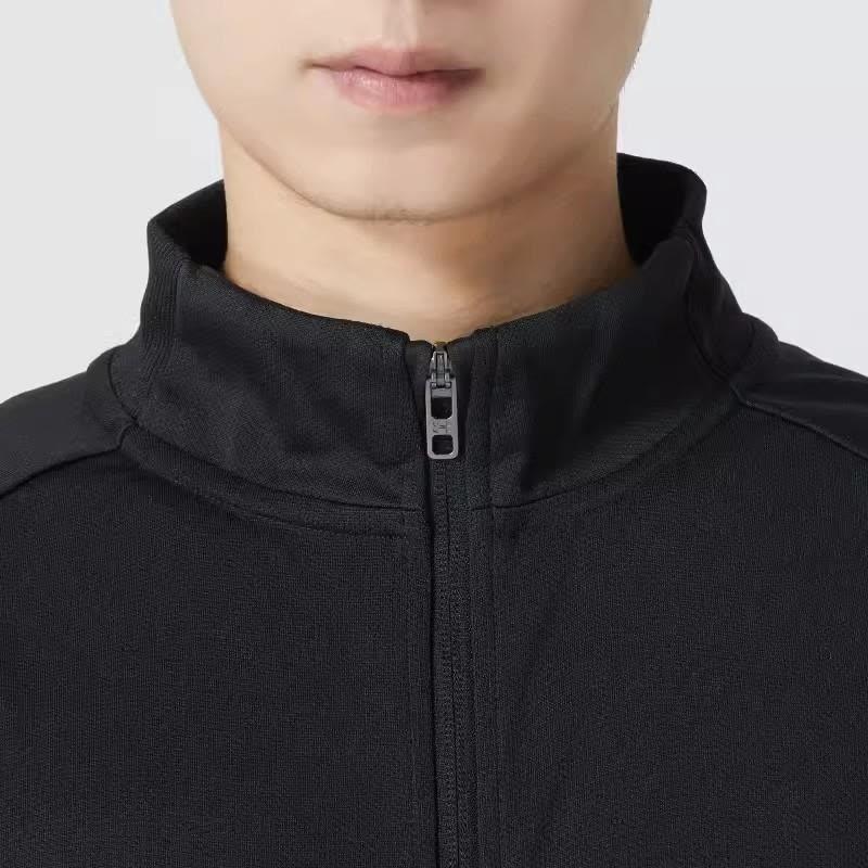 Under Armour Solid Color Stand Collar Long Sleeve Fitness Top Comfortable Mid Waist Elastic Pants Casual Sports Suit 23600304-001+21600705-001