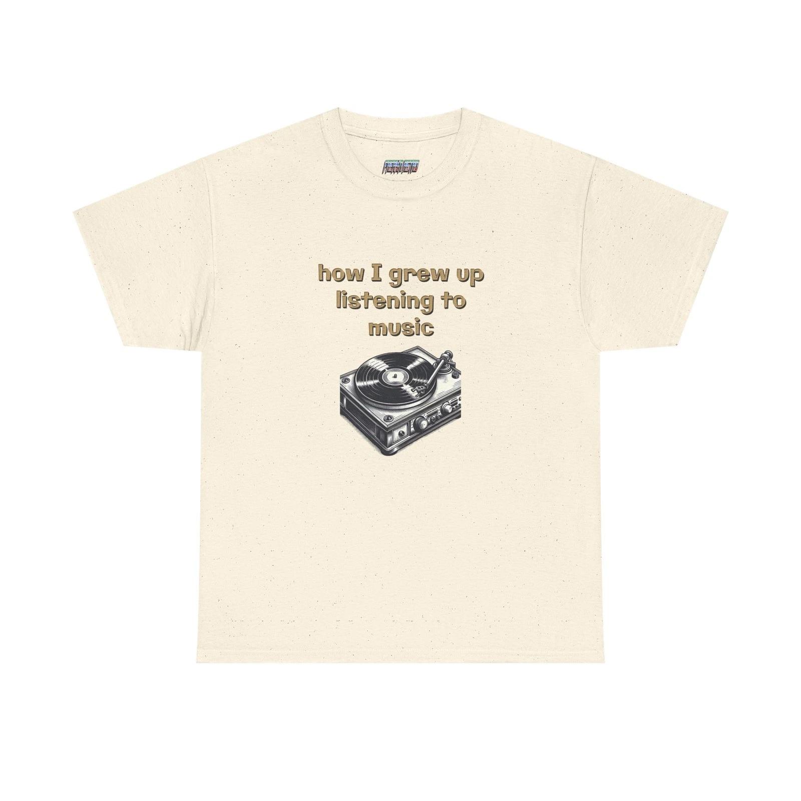Record Player Music T-shirt XL