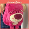 Adorable Strawberry Bear Korean Style Plush Backpack For Girls With Ins Style Design