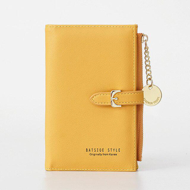 

Женский цветной кошелёк с цепочкой жёлтый