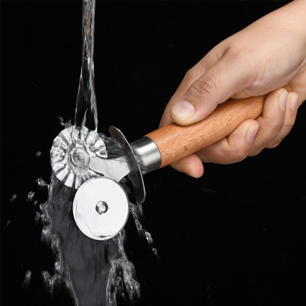 Stainless Steel Pastry Wheel Cutter Double Roller Pasta Cutter Wheel Ravioli Cutter Wheel Kitchen