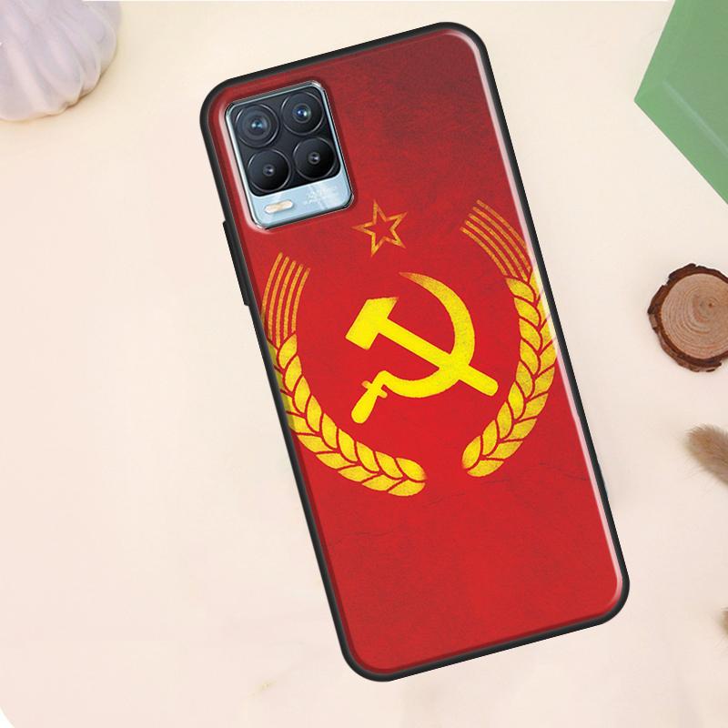 USSR Flag Soviet Union Case For Realme C75 C63 C61 C55 C51 C53 C35 C65 C67 C71 11 12 13 14 15 Pro Plus GT6 GT7 Pro