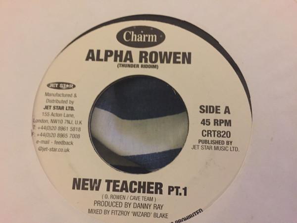 

7inch Record ALPHA ROWEN New Teacher CRT820 Charm UK Reggae Ska Dub Used