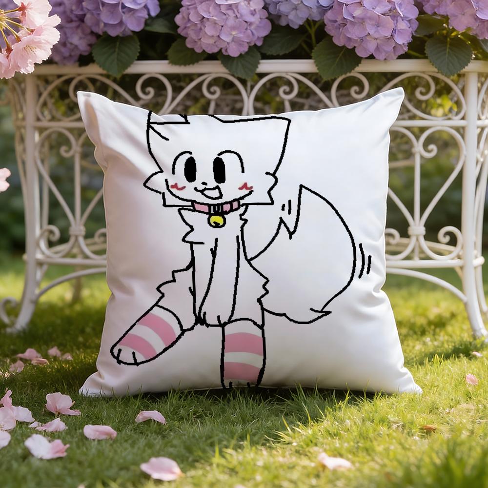 Cartoon F-Furry F-fandom Cushion Cover Home & Car Dual-Scene Pillow Cover: Reversible for Premium Comfort