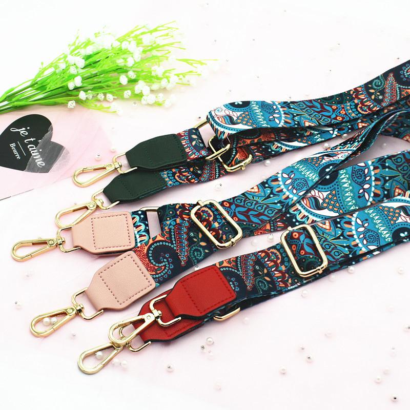 Colorful Bag Straps Nylon Crossbody Messenger Detachable Adjustable Handbag Shoulder Strap Women Purse Belt Accessory 3.8cm Wide