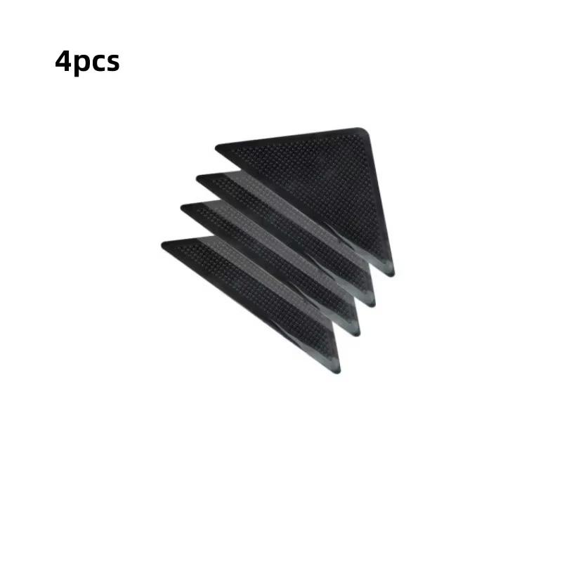 

4/8/12pcs Triangular Carpet Anti Slip Stickers For Tile Floor Carpet Corner Pads Washable And Reusable Nano Anti Slip Fixed Pads