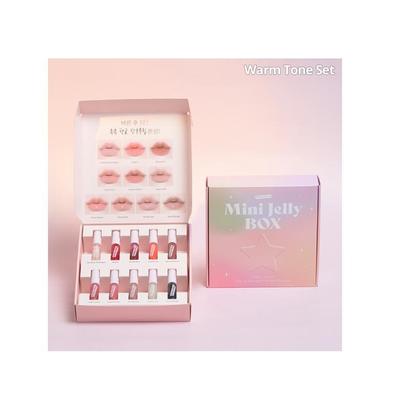 Mini-Gelee-Box-Set: Warmton-Set / Kaltton-Set, Lippentönung, Make-up, Koreanische Kosmetik, Kbeauty, Probe
