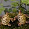 4Pcs Miniature Turtle Figurine Realistic Turtle Tortoise Landscape Ornament Pot Fengshui Tank 35cm