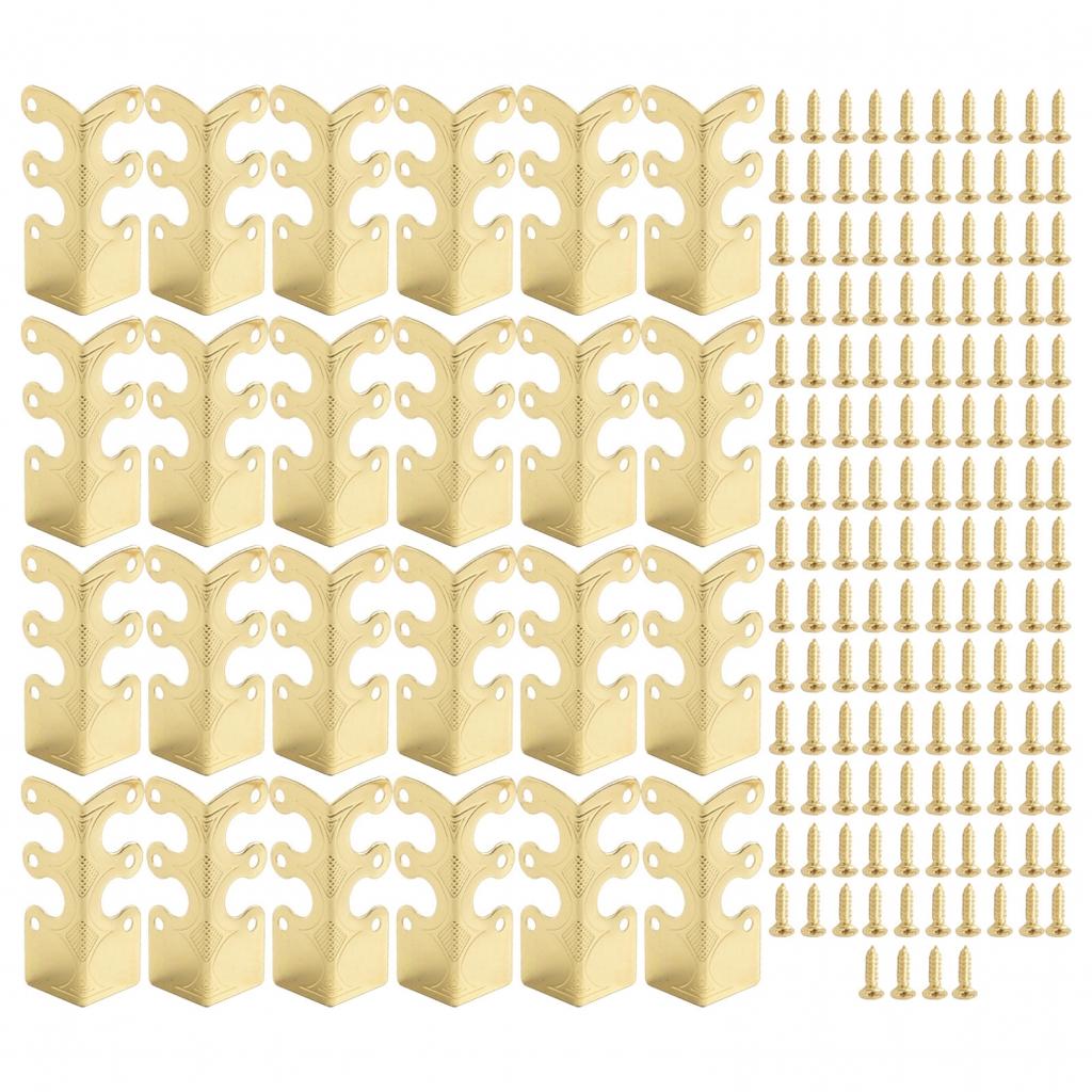 Pro stylovou ochranu soklových lišt s vintage kovovými rohovými chrániči 6 ks