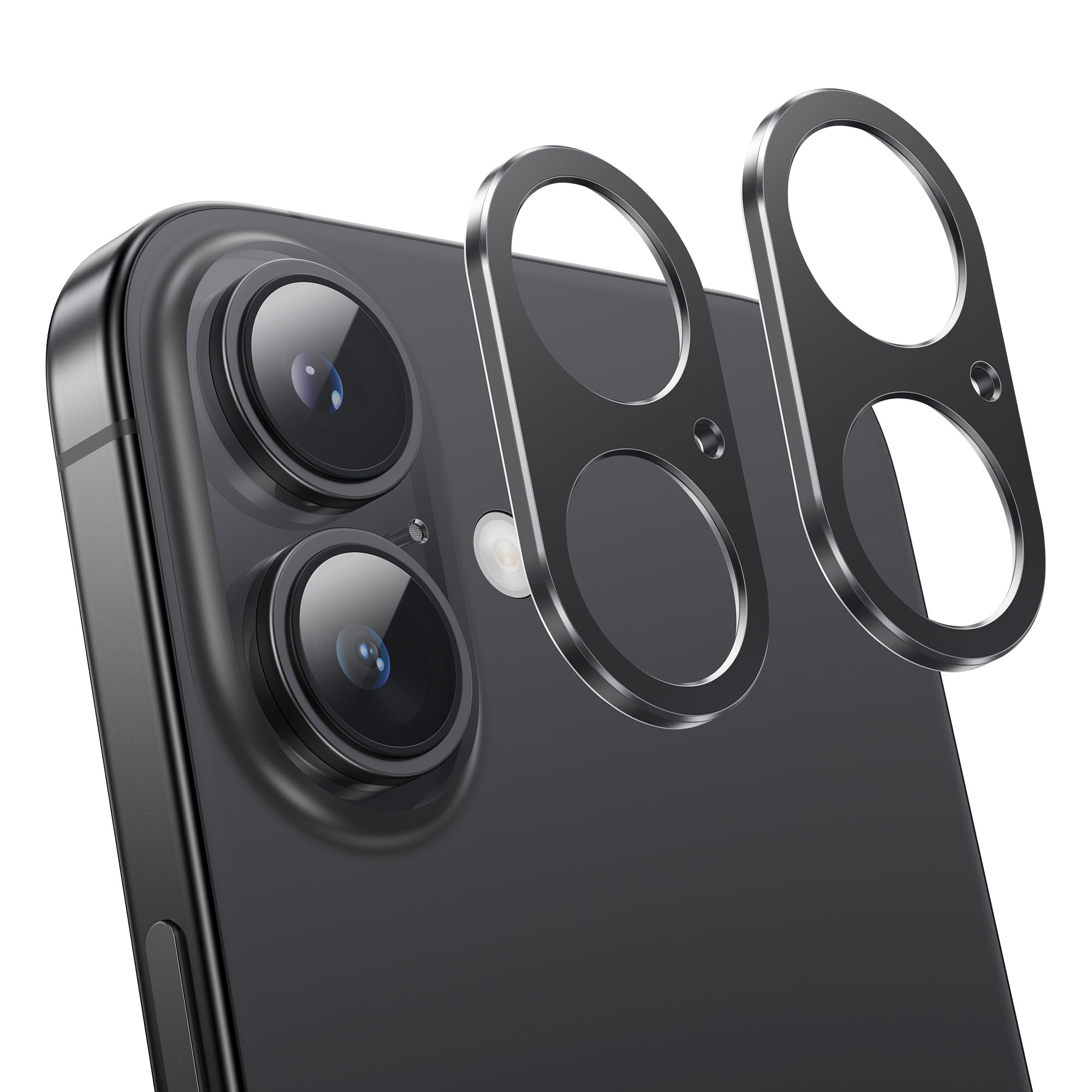 

NIMASO Защитная крышка для камеры для iPhone 16 Plus Алюминиевая Защита от отпечатков пальцев Совместима с iPhone Plus 17/iPhone 16/iPhone - Сплав, Ударопрочная,