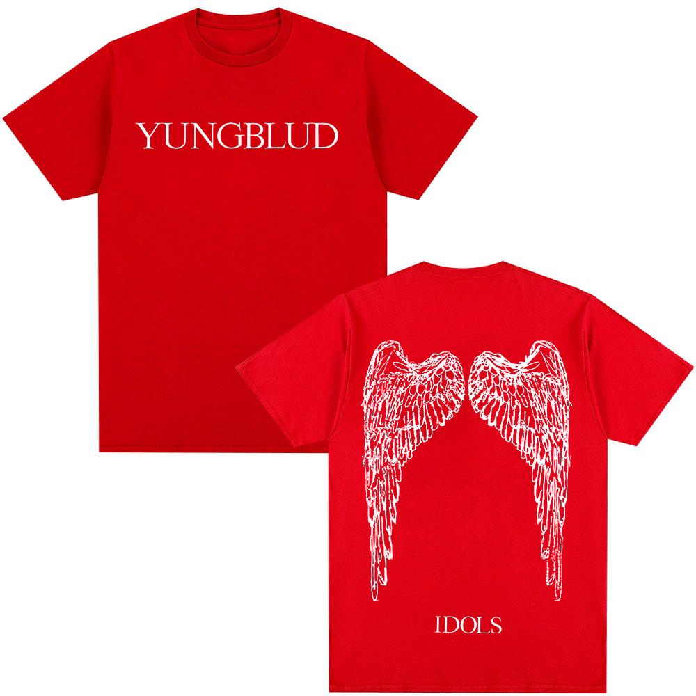 

Yungblud IDOLS Wings Album Tour 2025 T Shirt Fans Gift Unisexs Women Hip Hop Short Sleeve Tshirts Oversized Casual Cotton Tshirt S