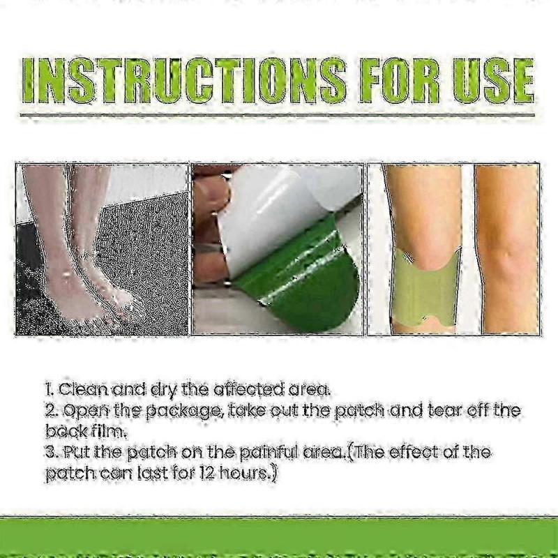 3X Knee Pain Relief Patches, Knee Heat Patches,knee Cervical Plaster Warming Herbal Plaster Wormwood Heat Patches Relief Of Back, Neck, Shoulder Pain