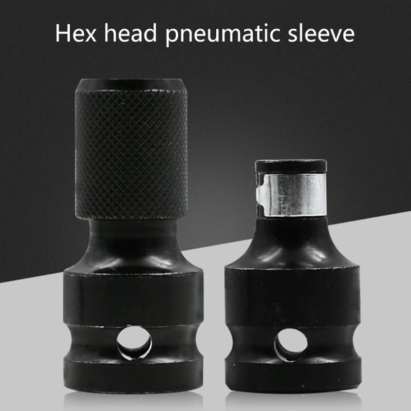 Versatility Impact Driver Bit Holders 1/2 Square Drive To 1/4 Hex Socket Converters Impact Drill Adapter Workshop Use