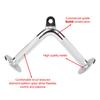 Home Gym Cable Attachment Pull Down Handle Multi-Exerciser Cable Attachment V Shape Bar Cable Machine Handle Durable