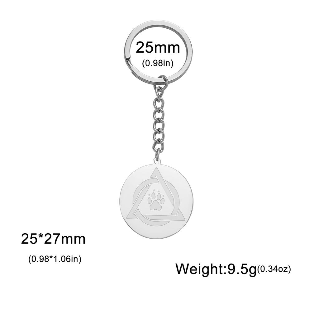 LIKGREAT Therian Wolf Claw Necklace for Women Men Stainless Steel Animal Medallion Pendant Prtotect Amulet Jewelry Gifts
