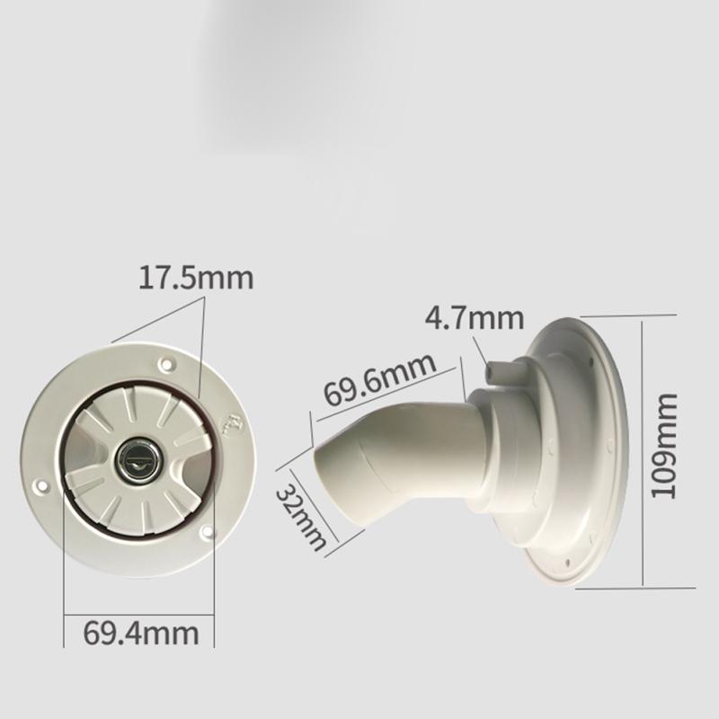 Wohnmobil-Zubehör, Schwerkraft-Frischwasser-Einfüllluke, Einlassfilter, abschließbar, für Boot, Wohnmobil, Anhänger, modifiziert