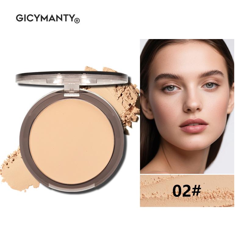 GICYMANTY Soft Matte Pressed Powder and Eyeshadow Palette - Natural Brightening Makeup