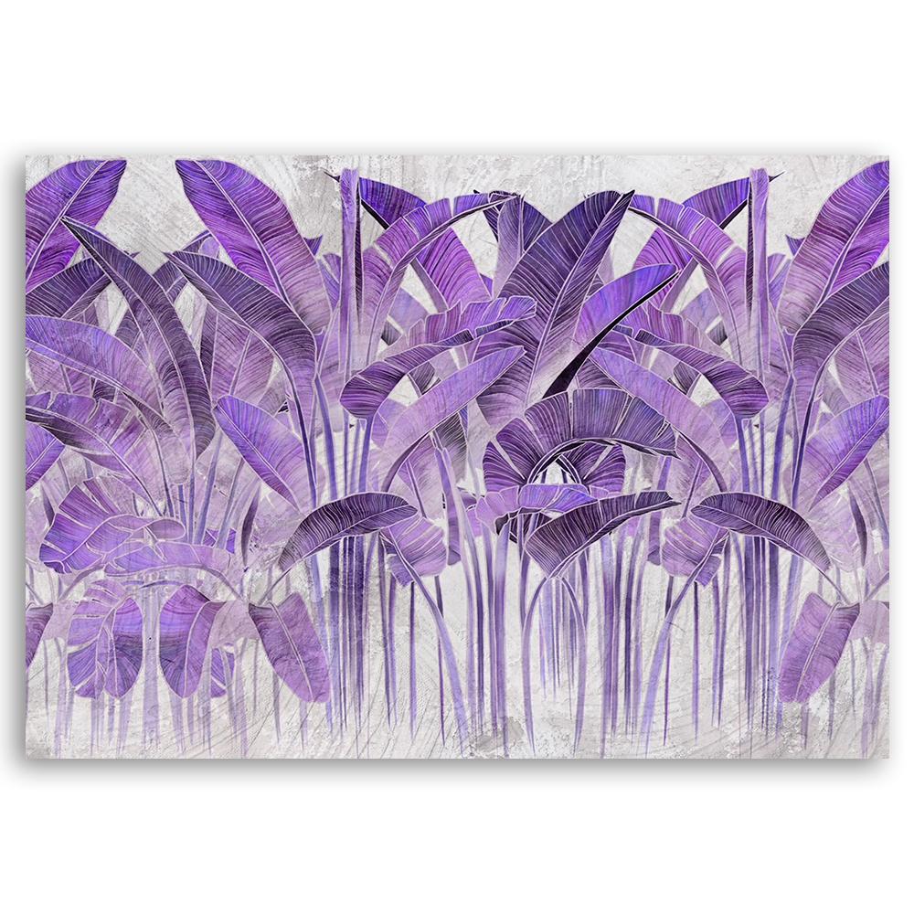Canvas print, Purple banana leaves