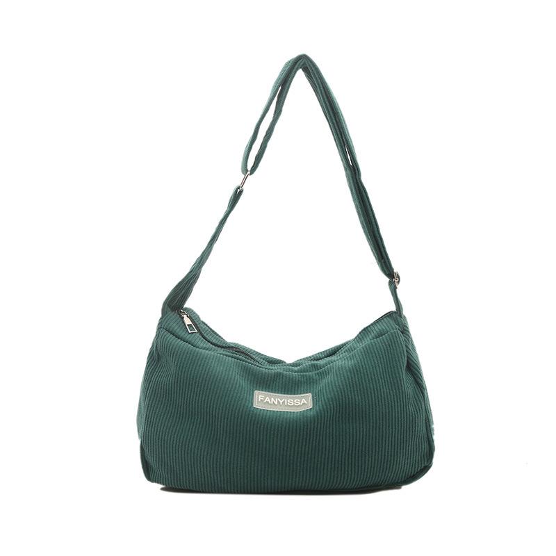 

Fashion bag women s summer new simple fashion shoulder bag trend retro large capacity tote messenger bag темно-зелений колір