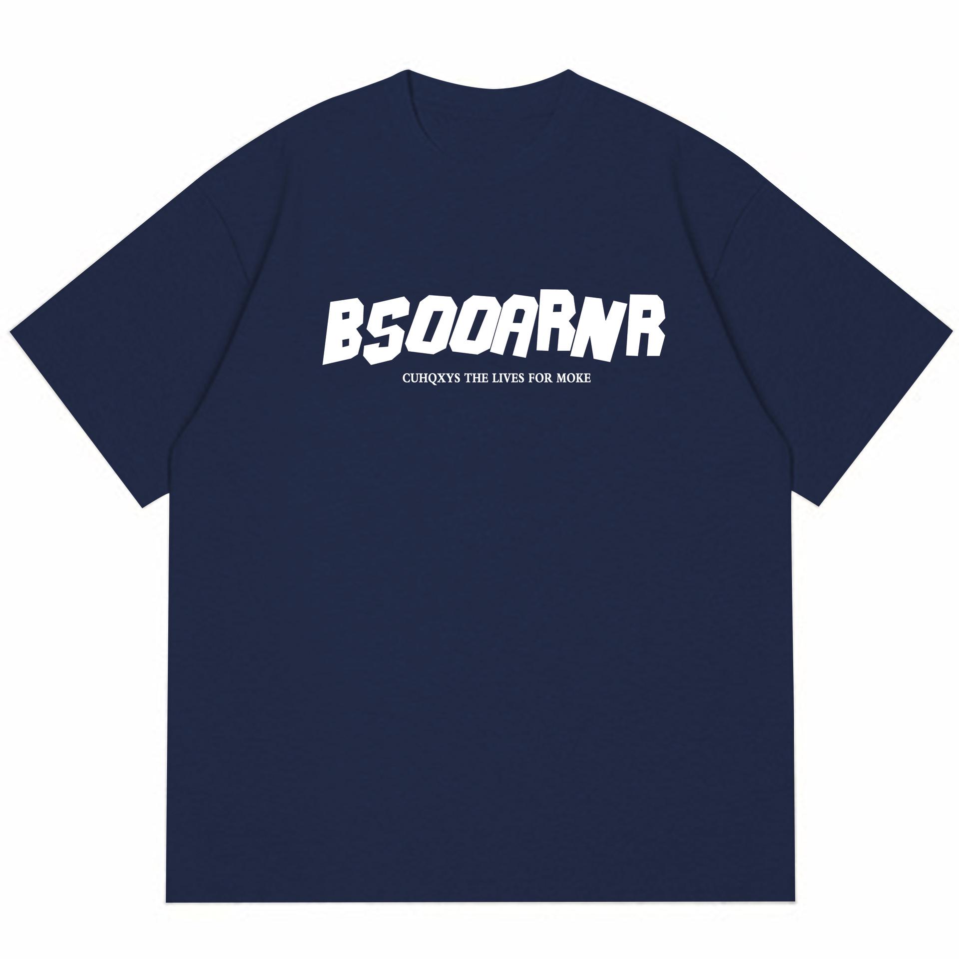 

Футболка большого размера из плотного хлопка для женщин - летняя свободная посадка, ретро-американский стиль, размер до 200 фунтов M (up to 100 lbs)