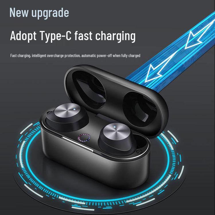 New Hot Model TWS Aluminum Alloy Mini True Wireless 5.3 Bluetooth Earphones with In-Ear Noise Cancelling