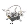 Camping Stove Folding Stable Support Wind Resistant High Efficiency Portable Gas Stove for Outdoor Hiking Black