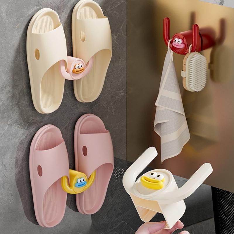 3Pieces Sturdy Without Punch Bathroom Hanging Hook Plastic Materials Portable Accessory for Extra Storage in Kitchens