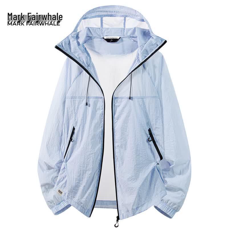 Mark Fairwhale Men's Ice Silk Cooling UV Protection Hooded Sun Jacket