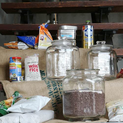 Dulton Glass Cookie Jar, 3L, Clear, 225mm H x 160mm W x 160mm D, CH00-H05-3