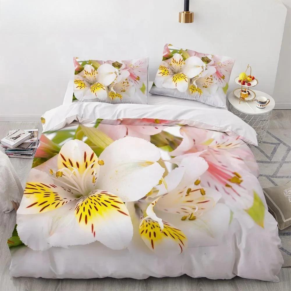 Luxury 3D Bedding Set Europe Double Duvet Cover Set Bed Linen Comfortable Blanket/Quilt Cover Bed Set Nordic Colour