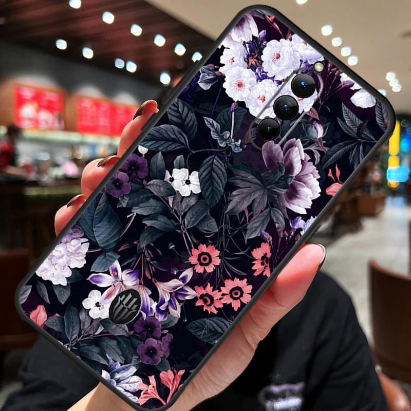 Mitternachtsblumen Hülle Für ZTE Nubia Red Magic 10 Air 7 6S 7S Pro Red Magic 11 10 9 8 8S 9S 10S Pro Plus Abdeckung