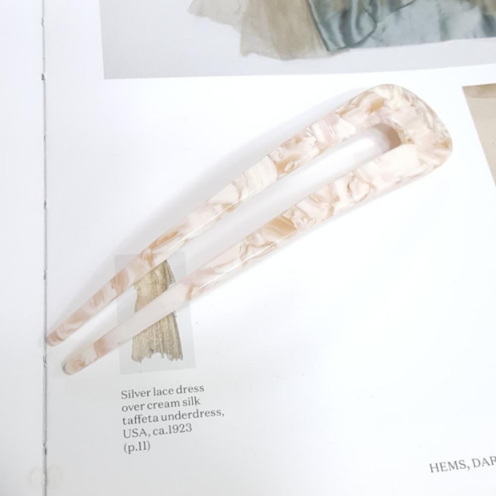 Elegant Celluloid Hairpin (Minimum 3EA)