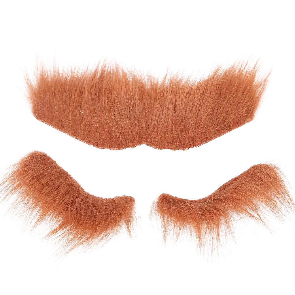 Sztuczna broda zestaw do brwi samoprzylepne wąsy kostium do brwi festiwale zaopatrzenie firm brązowy