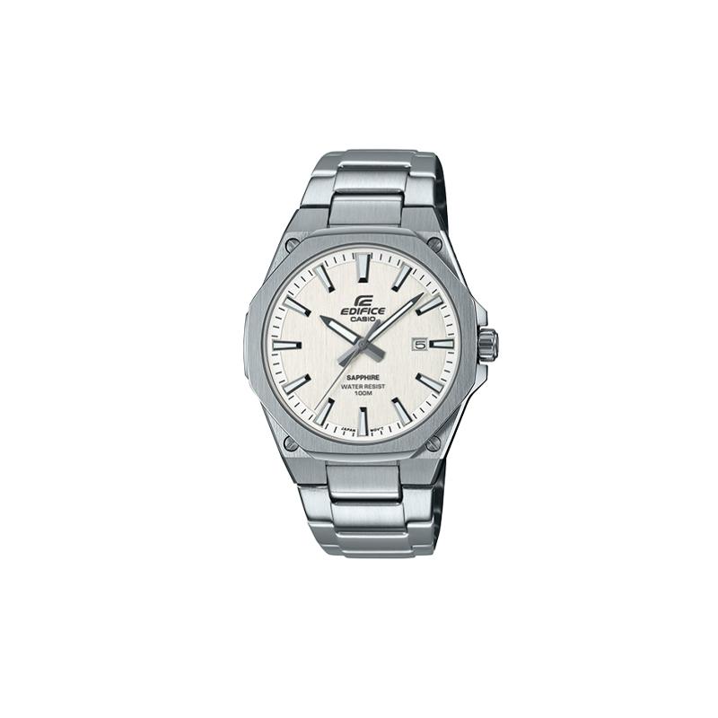 

Casio EDIFICE series, thin and light three-hand quartz movement, stainless steel strap, Japanese and Korean watch, men s watch, white EFR-S108YD-7A белый