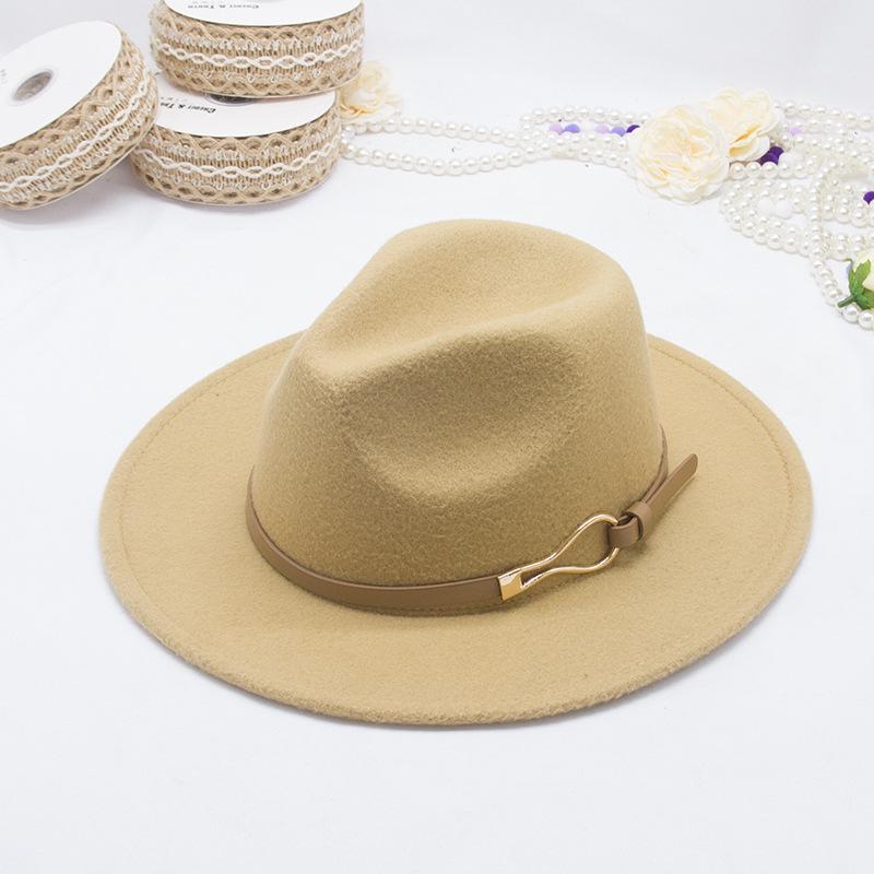 

Шляпа мягкая фетровая шляпа женская большая широкая 9,5 см винтажная фетровая шляпа цвета хаки джаз зимняя формальная кепка сомбреро де мухер 56-58CM