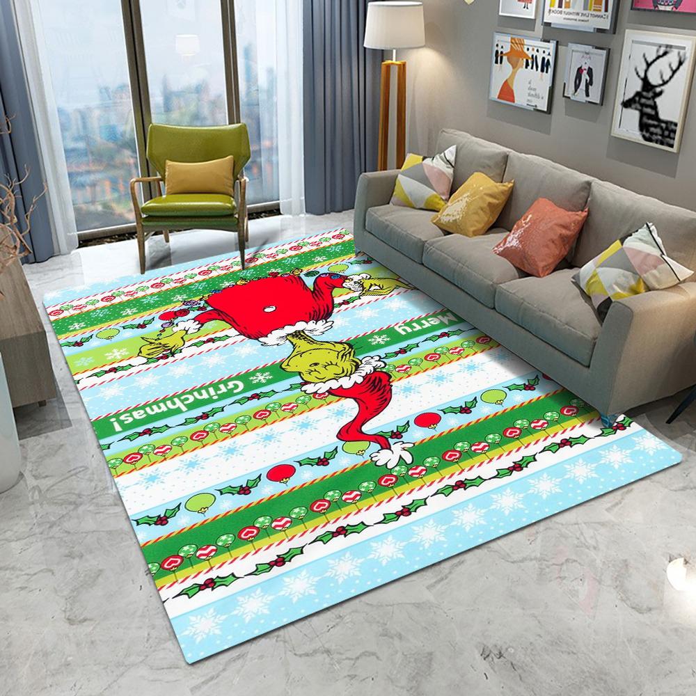 

MINISO The Green Haired Monster Area Rug Non-Slip Bedroom Kitchen Bathroom Entracne Living Room Washable Halloween Carpet Decor 50X80CM