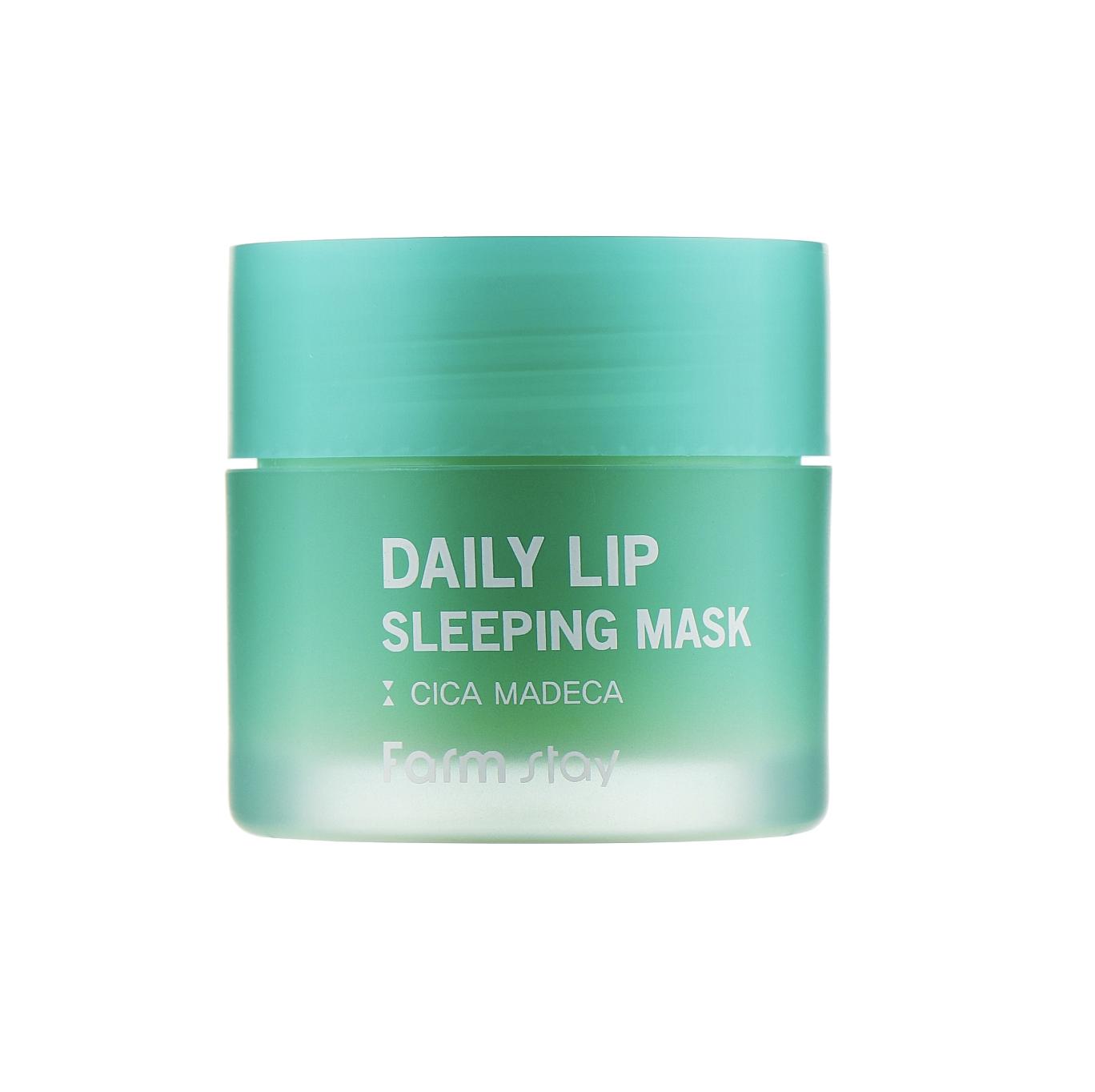 Ночная маска для губ с экстрактом центеллы farmstay daily lip sleeping mask cica madeca. Daily stay. Farmstay daily lip sleeping mask red propolis, 20g. Farmstay ночная маска для губ daily lip cica madeca sleeping mask, 3г. Daily stay.