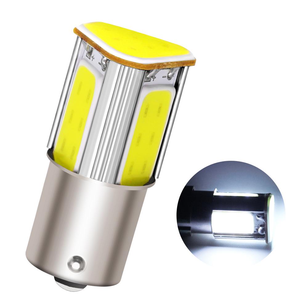 1 x weiße COB-LED mit zwei Kontakten, 1157 bay15d p21/5 W, Auto-LED-Blinkerleuchte, 1156 ba15s p21w, automatische Bremsleuchte, 12 V, rote, gelbe Diode