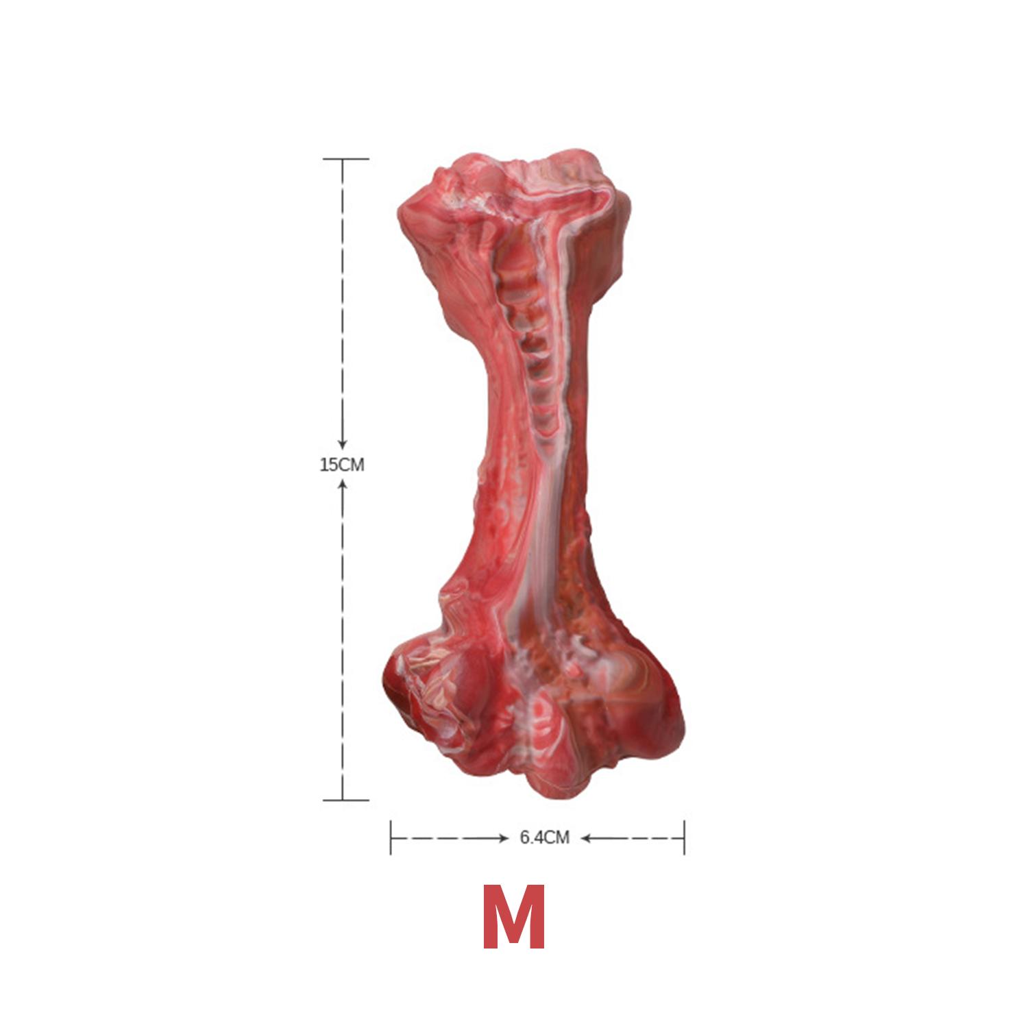 

Игрушки для собак для агрессивных любителей жевать, неразрушимые игрушки для жевания со вкусом говядины для больших/средних/маленьких собак, жесткая игрушка для собак, косточки для собак из резины M ( 15*6.4*3.5cm ）