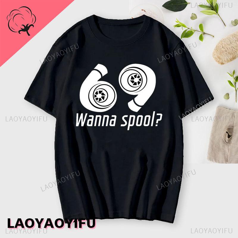 2024 New Turbo Spins Printing T Shirt for Unisex Summer Cotton Crewneck Tops Shirt Fashion Personality Tshirts Unisex Sweashirt Tee Unisex